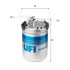 Filtru combustibil UFI 24.437.00 – VW | AutoRival