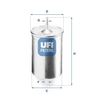 Filtru combustibil UFI 31.718.00 – VW | AutoRival