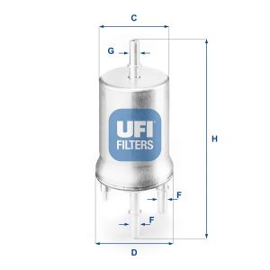 Filtru combustibil UFI 31.832.00 – VW | AutoRival