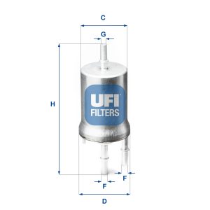 Filtru combustibil UFI 31.845.00 – VW | AutoRival
