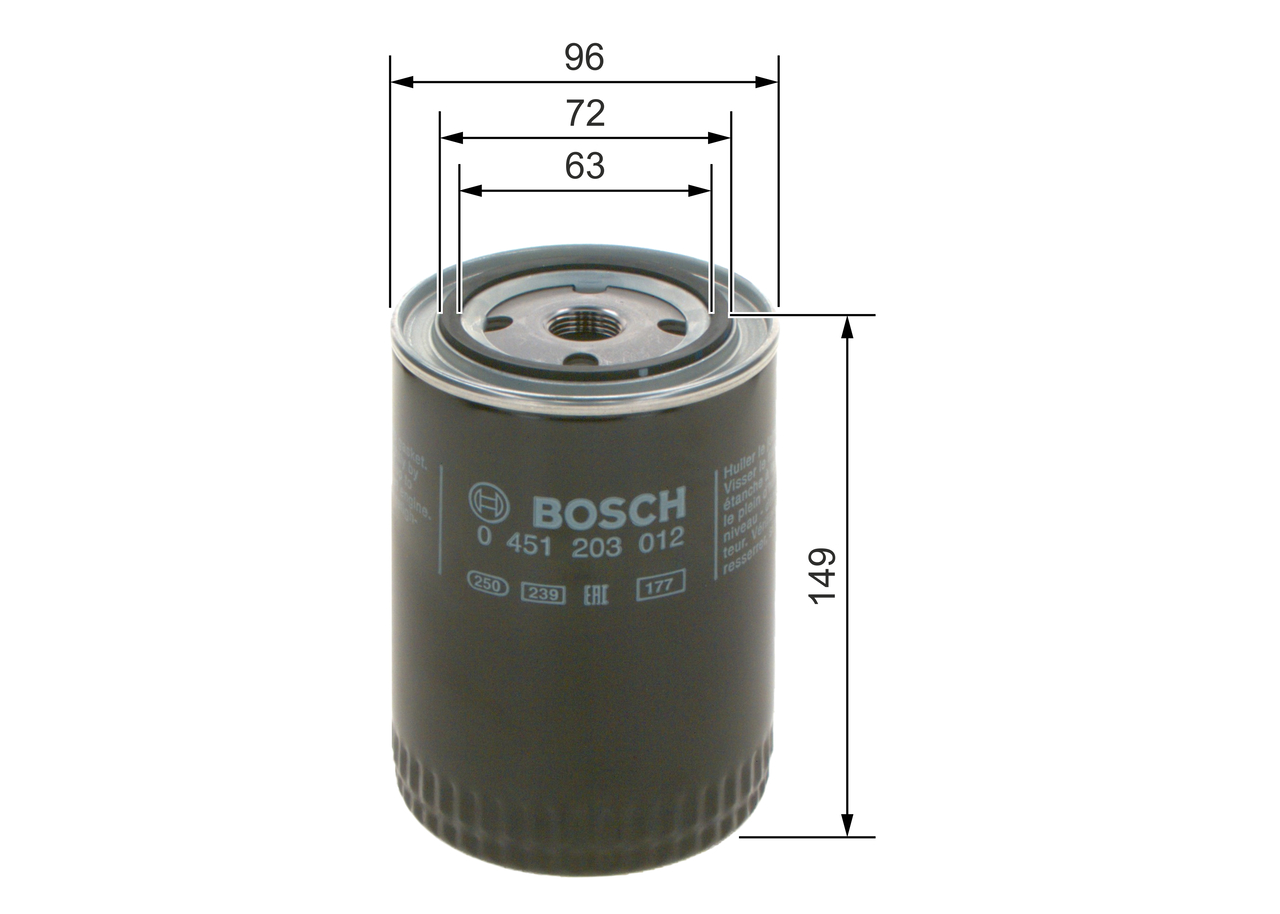 Filtru ulei BOSCH 0 451 203 012 – VW | AutoRival