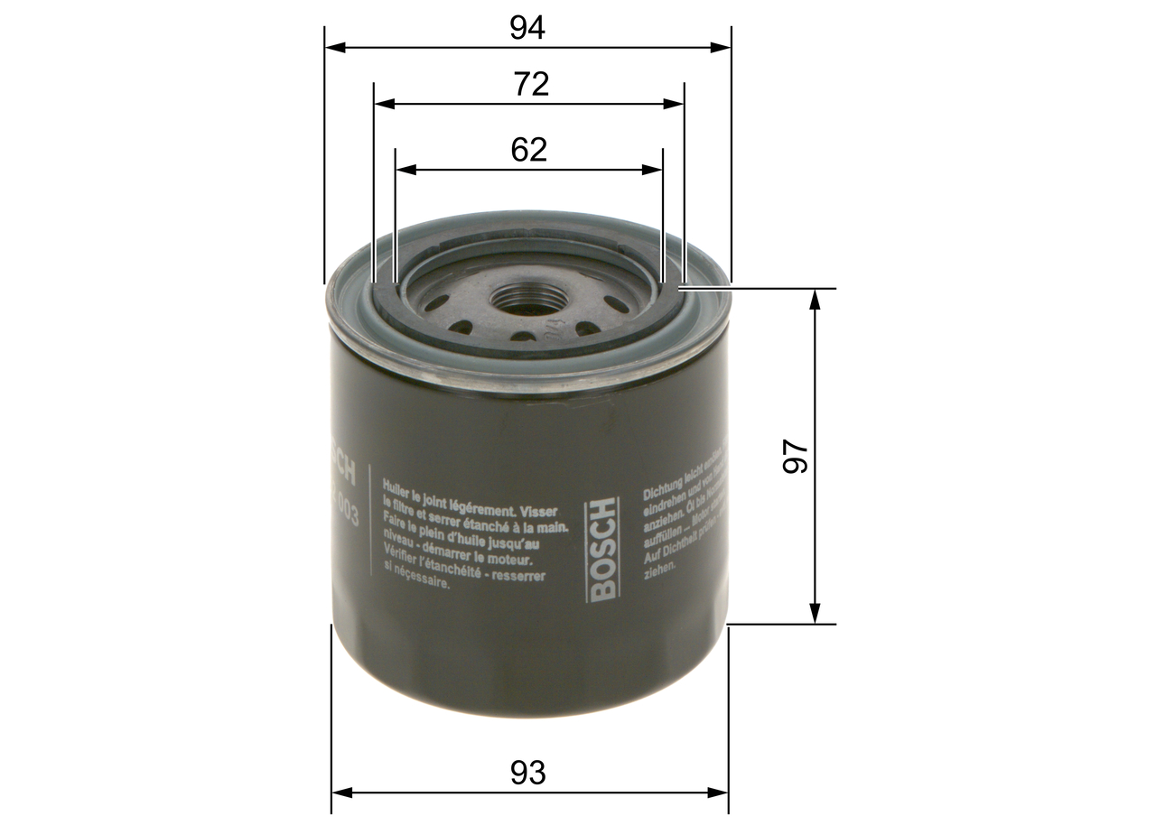 Filtru ulei BOSCH 0 986 452 003 – VW | AutoRival