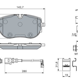 Set placute frana BOSCH 0 986 460 201 – VW | AutoRival