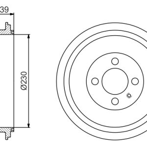 Tambur frana BOSCH 0 986 477 194 – VW | AutoRival