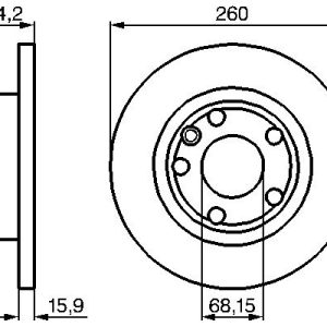 Disc frana BOSCH 0 986 478 547 – VW | AutoRival
