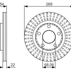 Disc frana BOSCH 0 986 479 A42 – VW | AutoRival