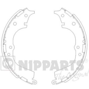 Set saboti frana NIPPARTS J3502065 – VW | AutoRival