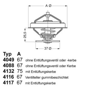 Termostat lichid racire WAHLER 4116.87D1 – VW | AutoRival