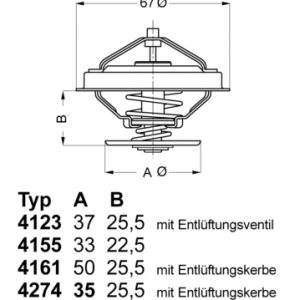 Termostat lichid racire WAHLER 4274.92D – VW | AutoRival