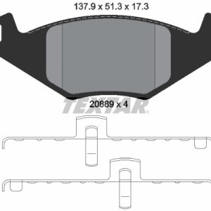 Set placute frana TEXTAR 2088902 – VW | AutoRival