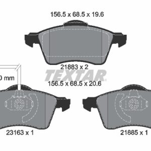 Set placute frana TEXTAR 2188501 – VW | AutoRival