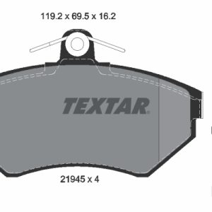 Set placute frana TEXTAR 2194502 – VW | AutoRival