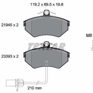 Set placute frana TEXTAR 2194504 – VW | AutoRival
