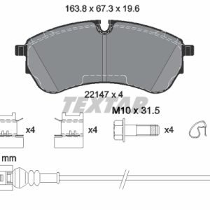 Set placute frana TEXTAR 2214703 – VW | AutoRival