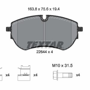 Set placute frana TEXTAR 2264401 – VW | AutoRival