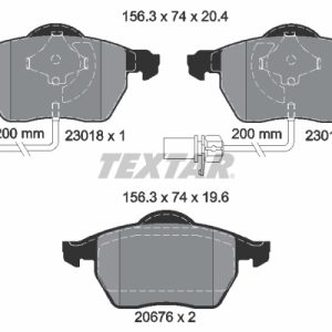 Set placute frana TEXTAR 2301802 – VW | AutoRival