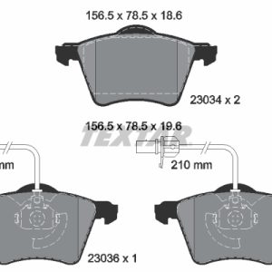 Set placute frana TEXTAR 2303401 – VW | AutoRival