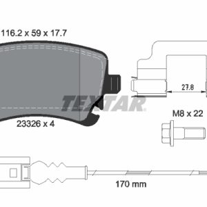 Set placute frana TEXTAR 2332602 – VW | AutoRival