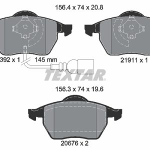 Set placute frana TEXTAR 2339201 – VW | AutoRival