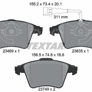 Set placute frana TEXTAR 2346901 – VW | AutoRival