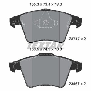 Set placute frana TEXTAR 2374702 – VW | AutoRival