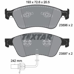Set placute frana TEXTAR 2389601 – VW | AutoRival