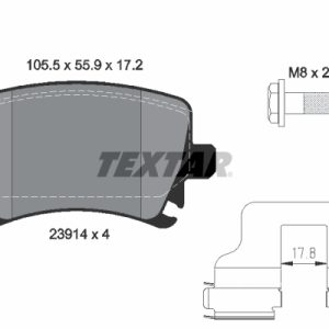 Set placute frana TEXTAR 2391401 – VW | AutoRival
