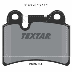 Set placute frana TEXTAR 2409701 – VW | AutoRival