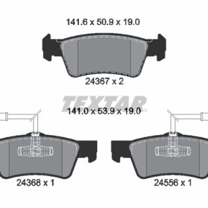 Set placute frana TEXTAR 2436701 – VW | AutoRival