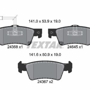 Set placute frana TEXTAR 2436801 – VW | AutoRival