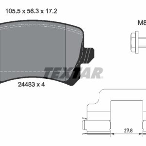Set placute frana TEXTAR 2448302 – VW | AutoRival