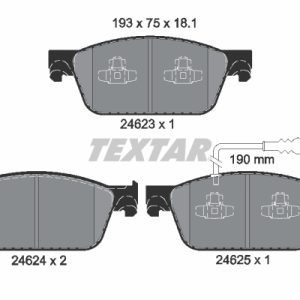Set placute frana TEXTAR 2462301 – VW | AutoRival