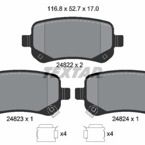 Set placute frana TEXTAR 2482201 – VW | AutoRival