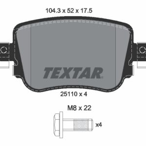 Set placute frana TEXTAR 2511003 – VW | AutoRival