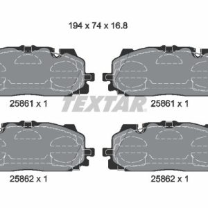 Set placute frana TEXTAR 2586101 – VW | AutoRival