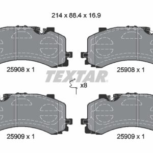 Set placute frana TEXTAR 2590801 – VW | AutoRival