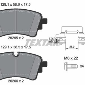 Set placute frana TEXTAR 2626501 – VW | AutoRival