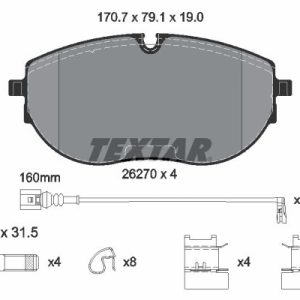 Set placute frana TEXTAR 2627001 – VW | AutoRival