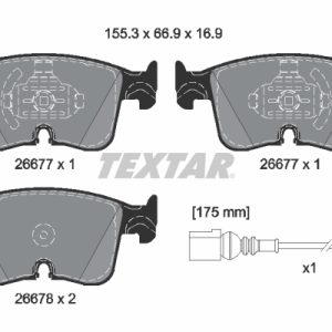 Set placute frana TEXTAR 2667702 – VW | AutoRival