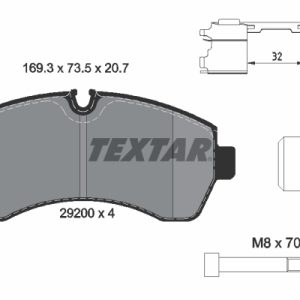 Set placute frana TEXTAR 2920002 – VW | AutoRival