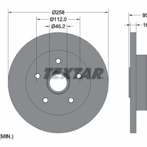Disc frana TEXTAR 92053000 – VW | AutoRival