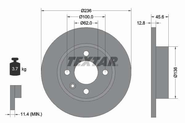 Disc frana TEXTAR 92090200 – VW | AutoRival