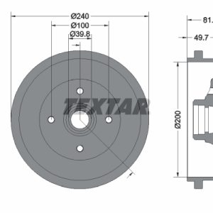 Tambur frana TEXTAR 94006700 – VW | AutoRival