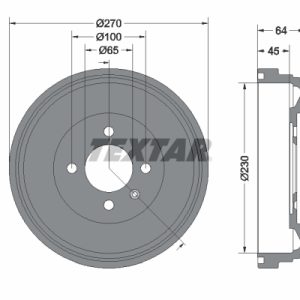 Tambur frana TEXTAR 94012000 – VW | AutoRival