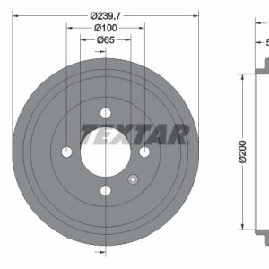 Tambur frana TEXTAR 94022800 – VW | AutoRival