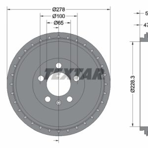 Tambur frana TEXTAR 94046300 – VW | AutoRival