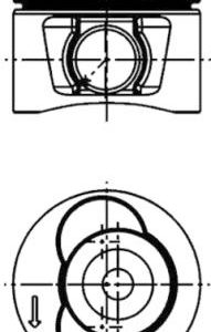 Piston KOLBENSCHMIDT 40715610