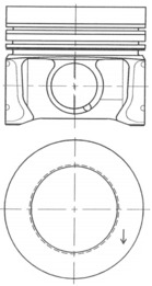 Piston KOLBENSCHMIDT 41095610