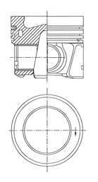 Piston KOLBENSCHMIDT 41785620
