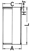 Camasa cilindru KOLBENSCHMIDT 89734190